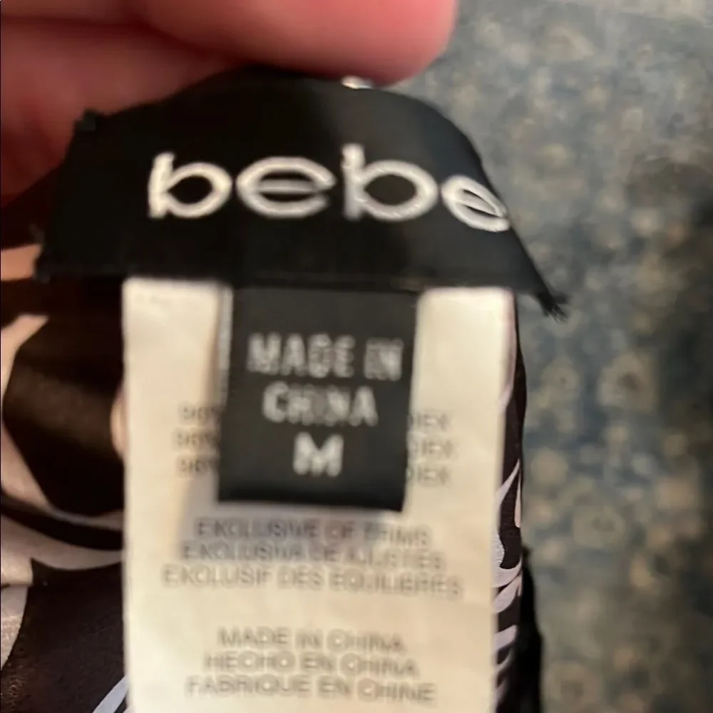 SOLD Vintage Y2K Bebe Silk Blend Multi Color Reversible Halter Handkerchief Top - Picture 5 of 11